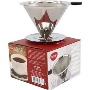 FILTRO DE CAFÉ AÇO INOX 10x6,5CM - CLINK
