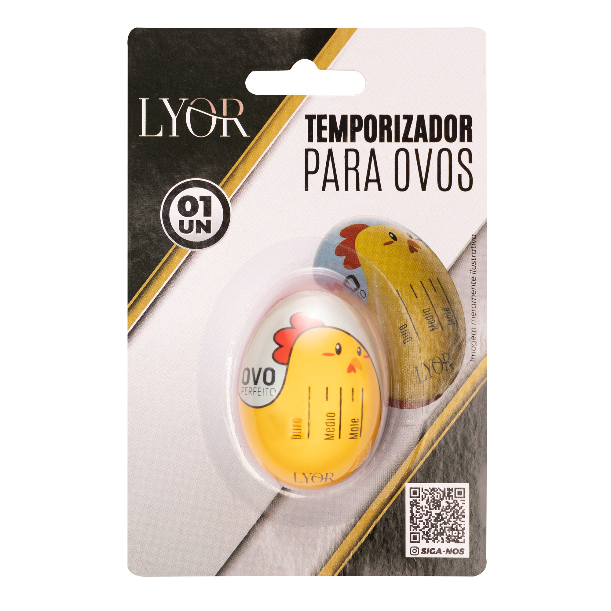 TEMPORIZADOR PARA COZIMENTO DE OVOS 5X3CM X - LYOR