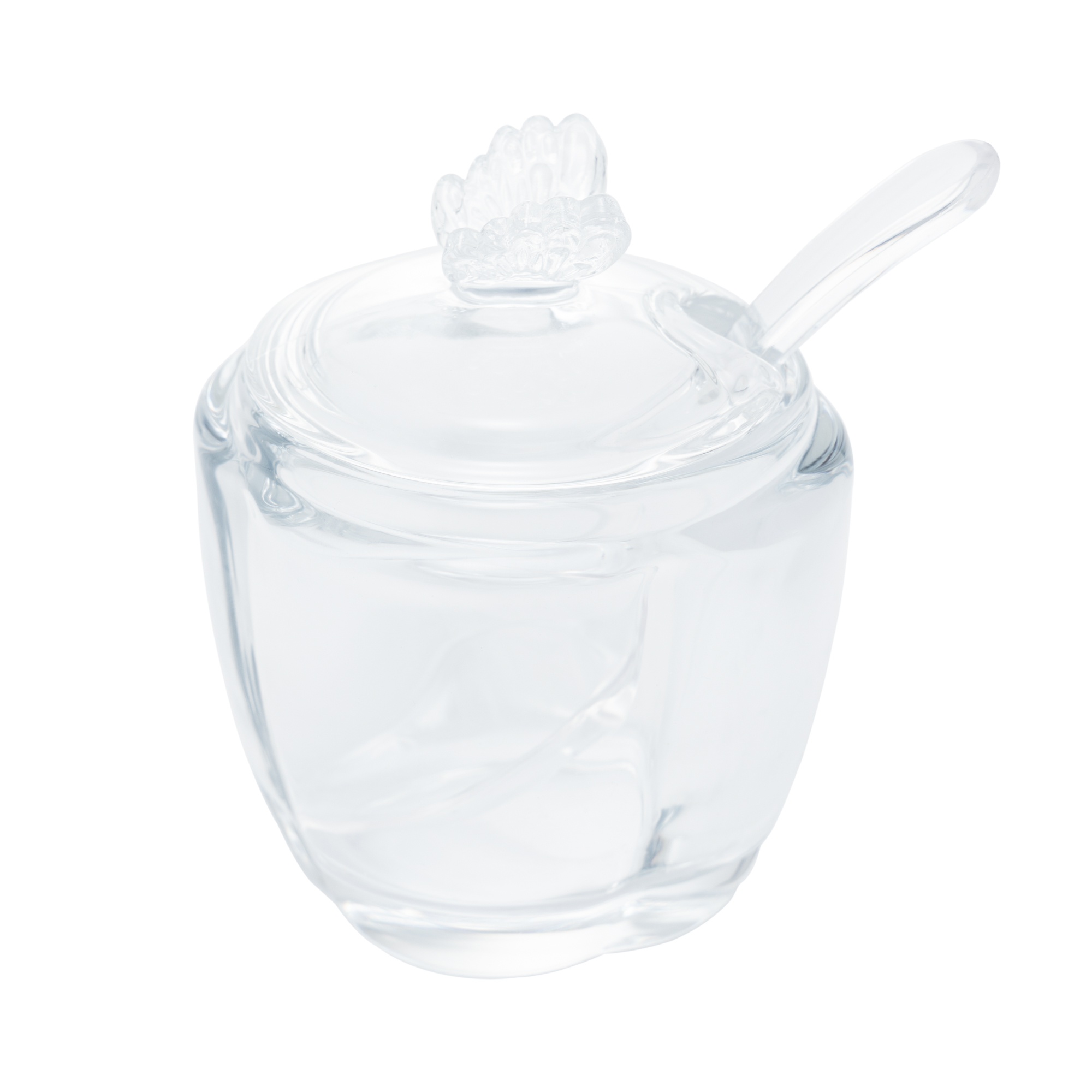 AÇUCAREIRO DE VIDRO COM COLHER BUTTERFLY - WOLFF