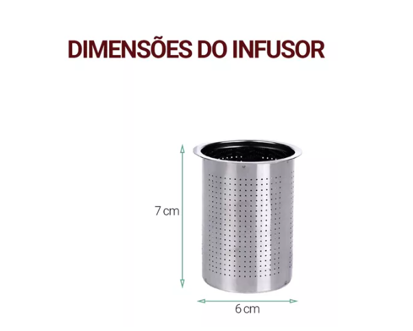 CHALEIRA DE VIDRO RESISTENTE AO CALOR COM INFUSOR DE AÇO INOX 1,2L - FLASHGOODS