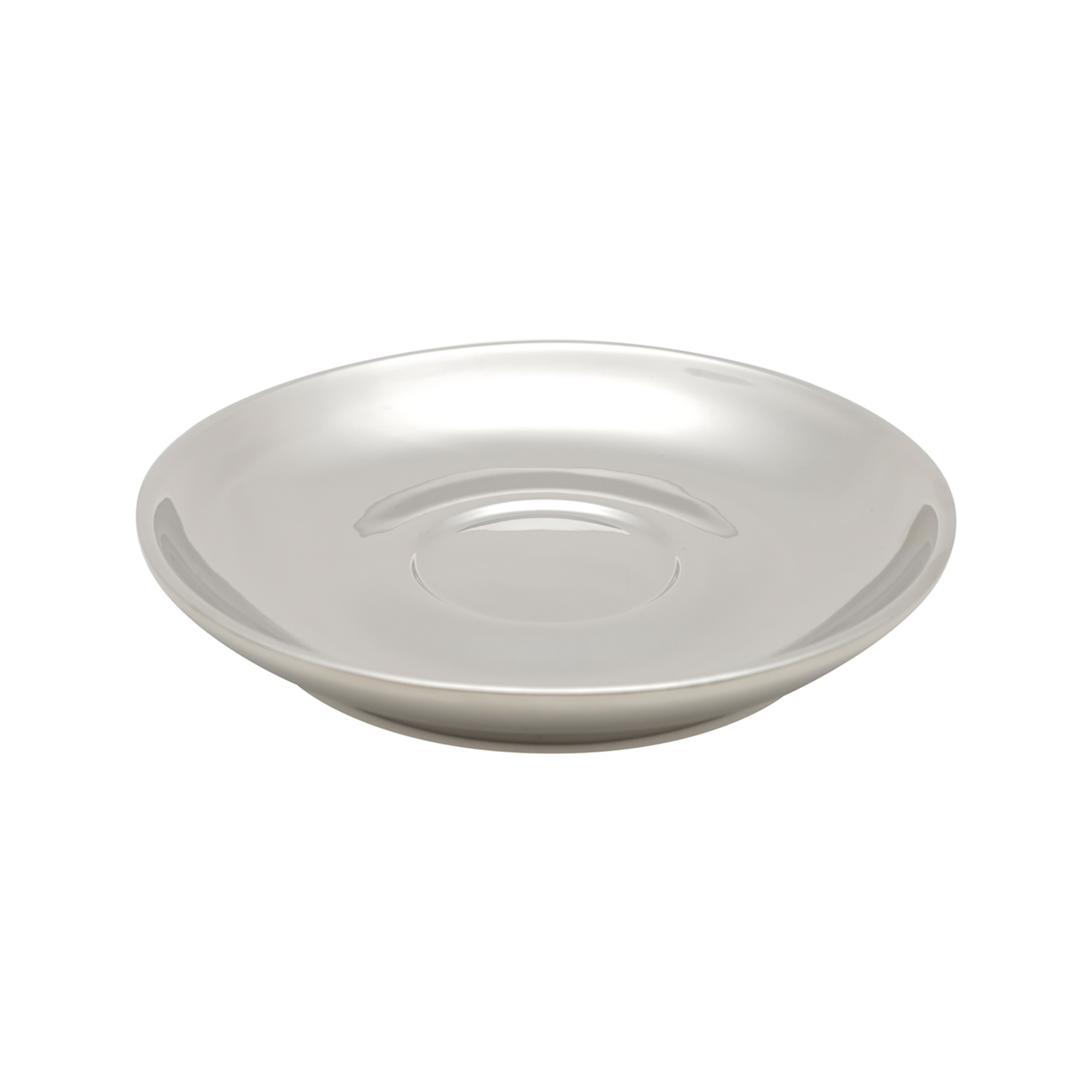 CONJUNTO 6 XICARAS CAFE PORCELANA COM PIRES E SUPORTE VERSA PRATA/BRANCO 90ML- WOLFF