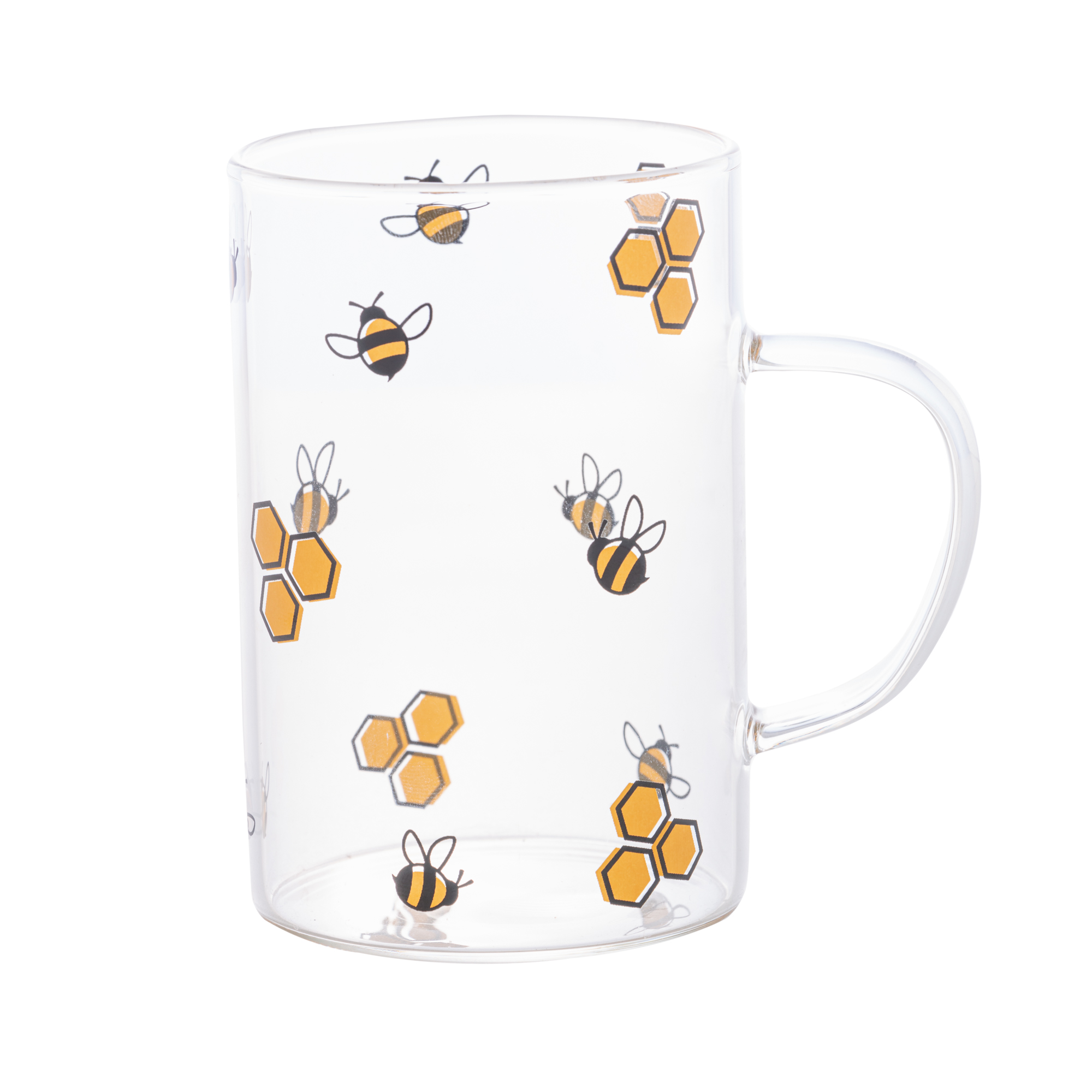 CANECA DE VIDRO BOROSSILICATO BEE 280ML - LYOR