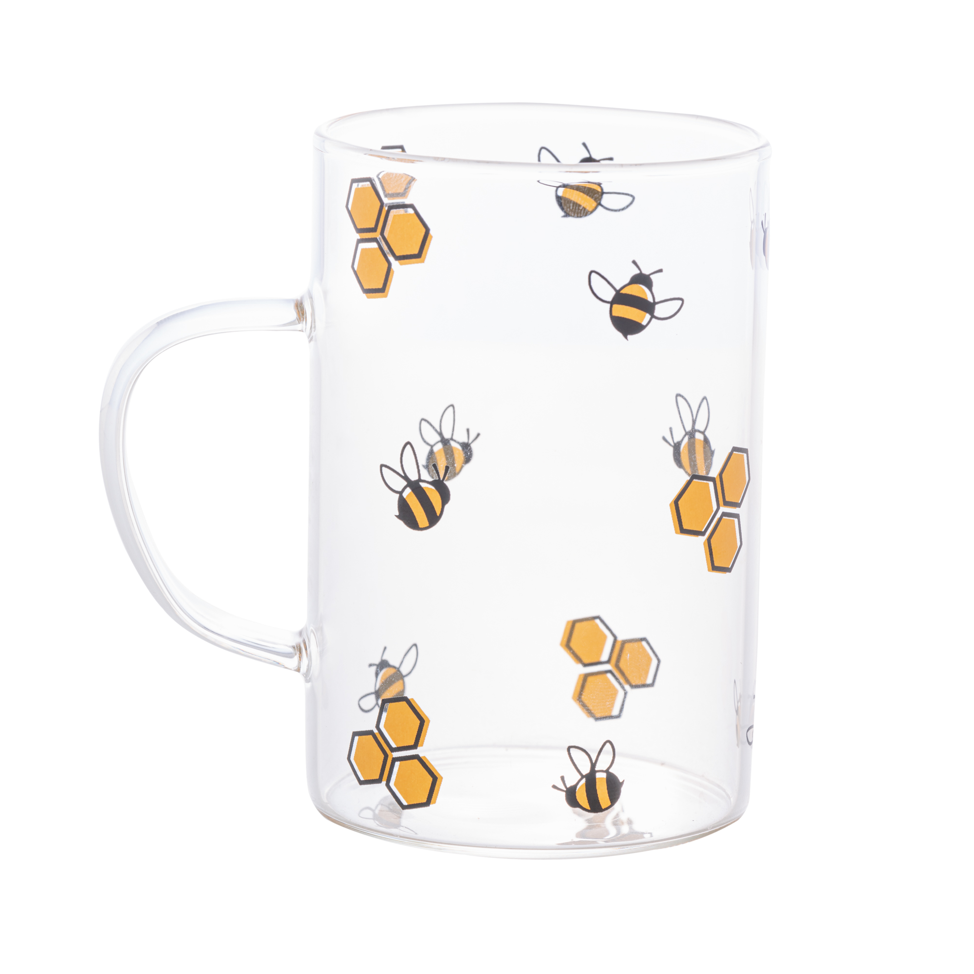 CANECA DE VIDRO BOROSSILICATO BEE 280ML - LYOR
