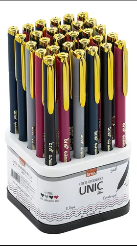 CANETA ESFEROGRÁFICA UNIC SLIM 0.7MM UNITÁRIO - BRW