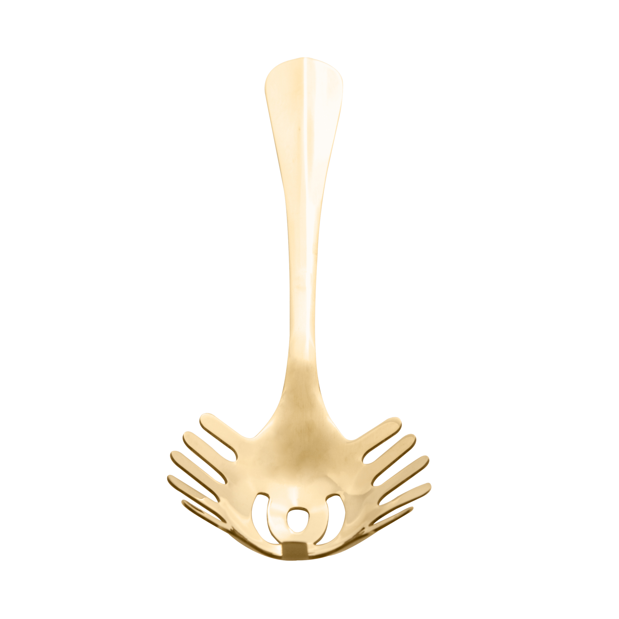 PEGADOR AÇO INOX PARA MACARRÃO DOURADO 27,5CM - LYOR