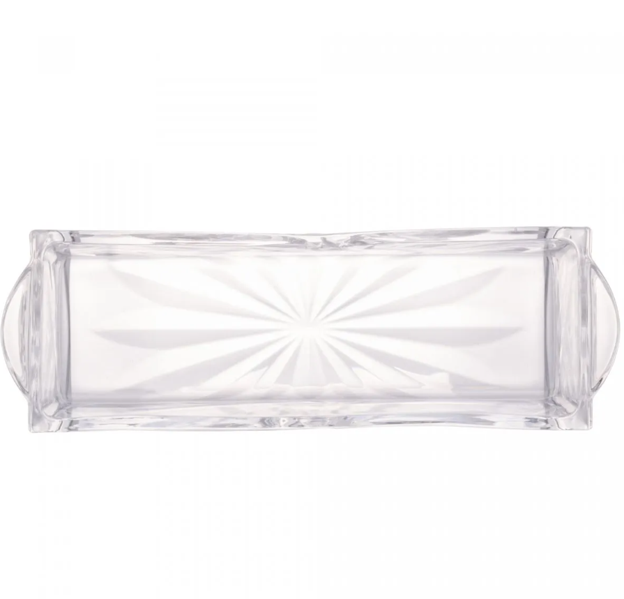 PORTA TALHER DE CRISTAL DE CHUMBO DUBLIN 27X9CM - LYOR