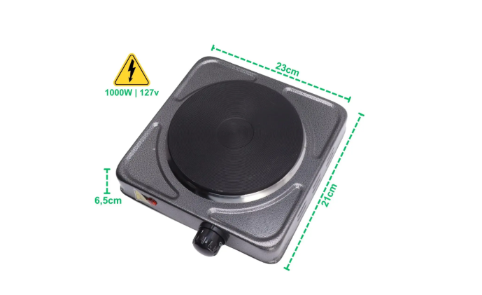 FOGAREIRO ELÉTRICO 1 BOCA 1000W 127V - CLINK