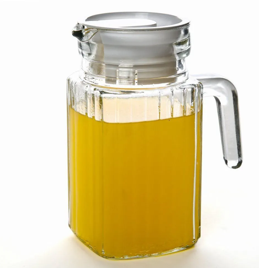 JARRA DE VIDRO COM TAMPA DE PLÁSTICO 500ML - CLINK