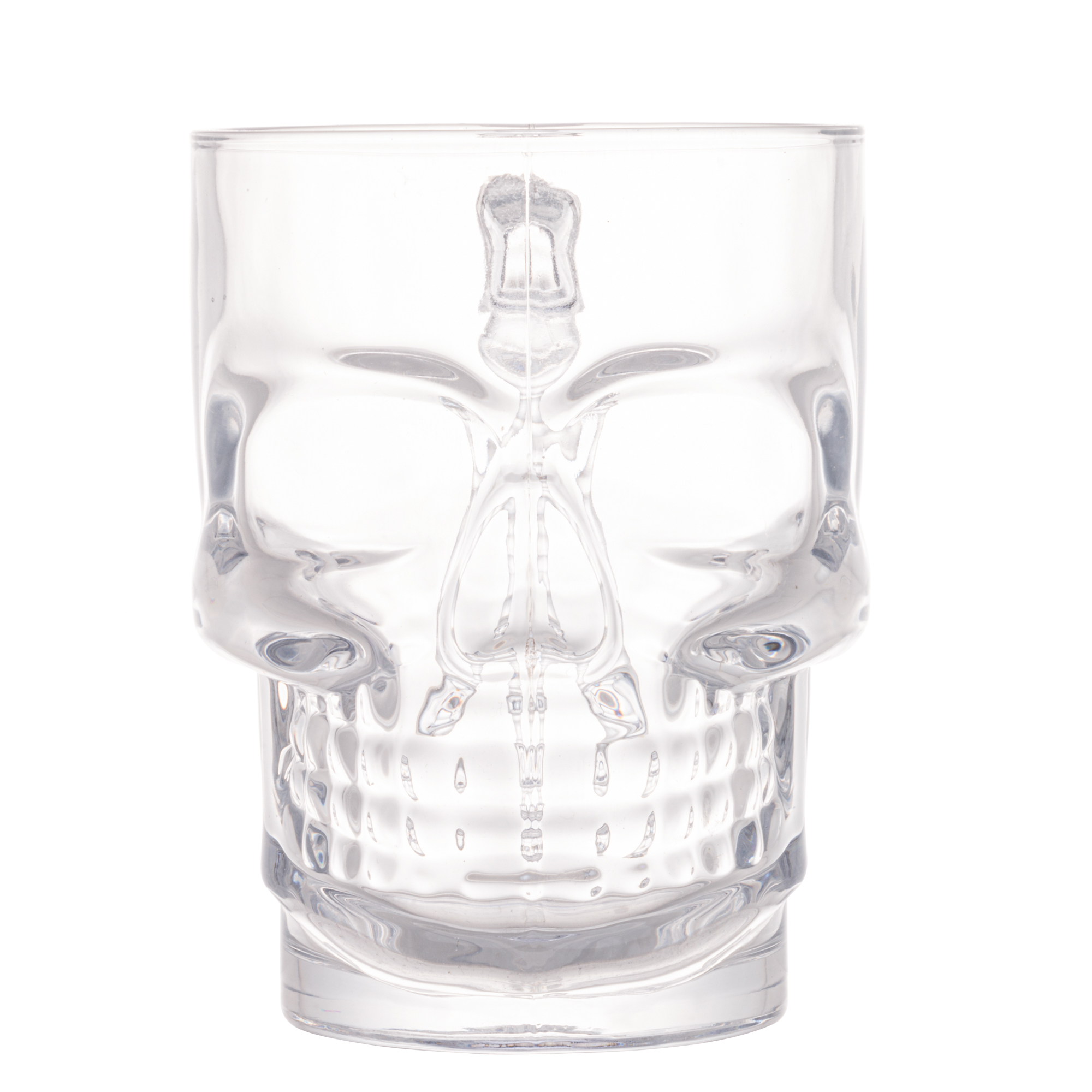 CANECA PARA CHOPP DE VIDRO CAVEIRA ROCK STYLE 510ML - LYOR