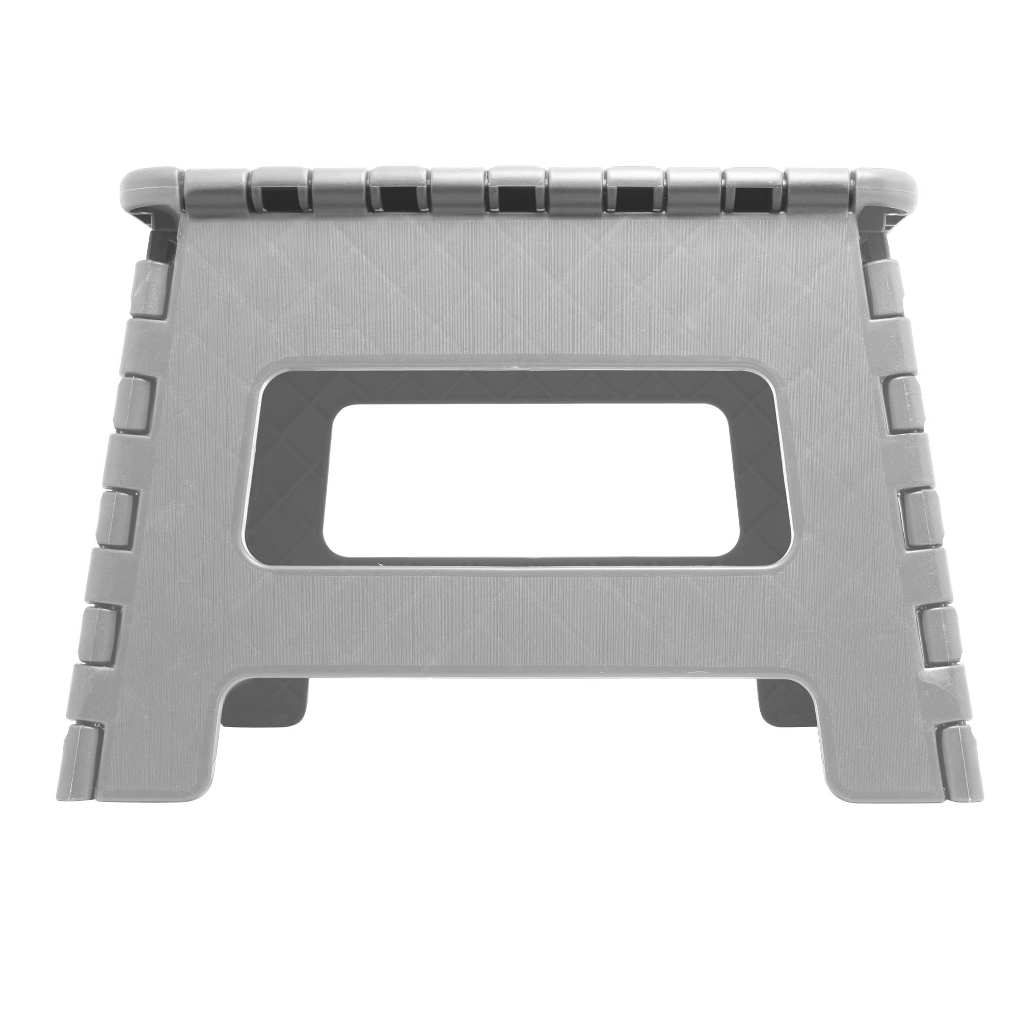 BANCO MULTIUSO PORTÁTIL DOBRÁVEL DE PLÁSTICO REFORÇADO CINZA 22CM - LYOR
