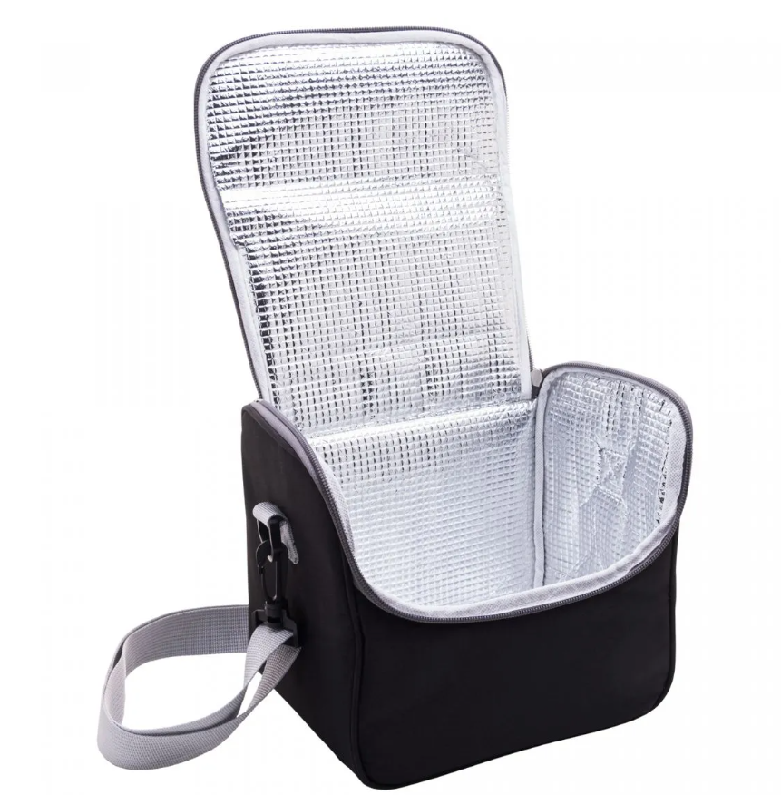 BOLSA TÉRMICA DE POLIÉSTER EASY LIFE PRETA 22X20X16CM - LYOR