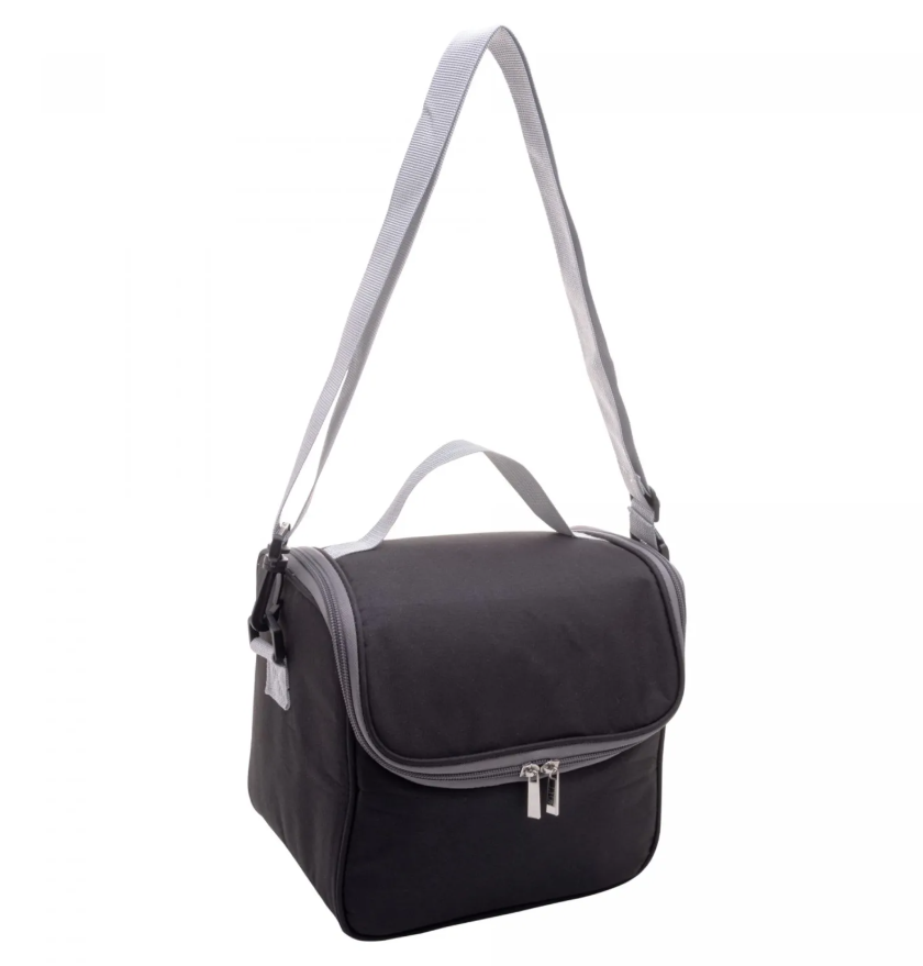 BOLSA TÉRMICA DE POLIÉSTER EASY LIFE PRETA 22X20X16CM - LYOR