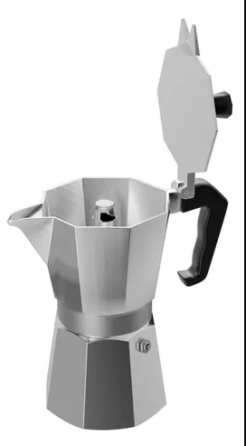CAFETEIRA ITALIANA DE ALUMÍNIO COM CABO REFORÇADO 6 DOSES 250ML - LYOR