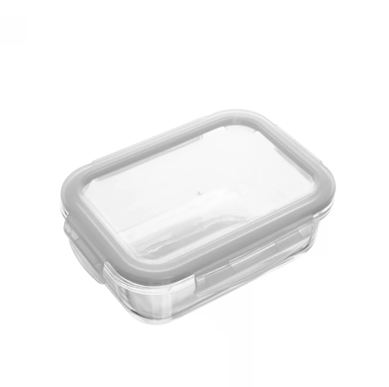 POTE HERMÉTICO DE VIDRO COM TAMPA 370ML - LYOR