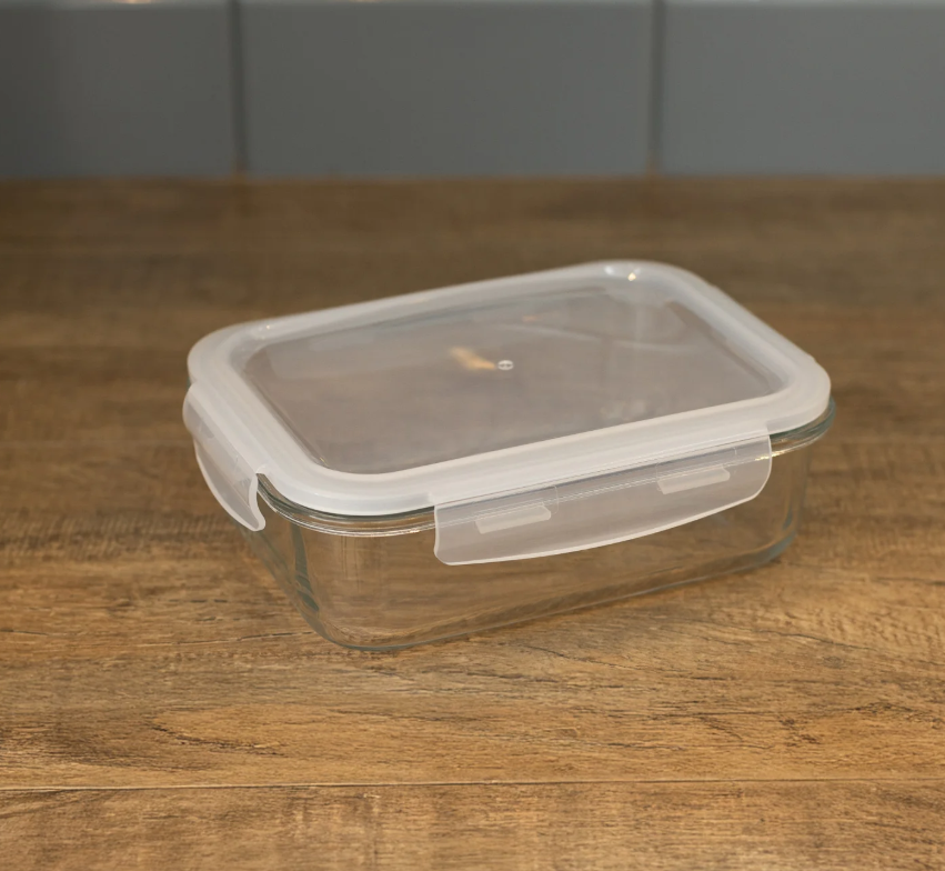 POTE HERMÉTICO DE VIDRO COM TAMPA 370ML - LYOR