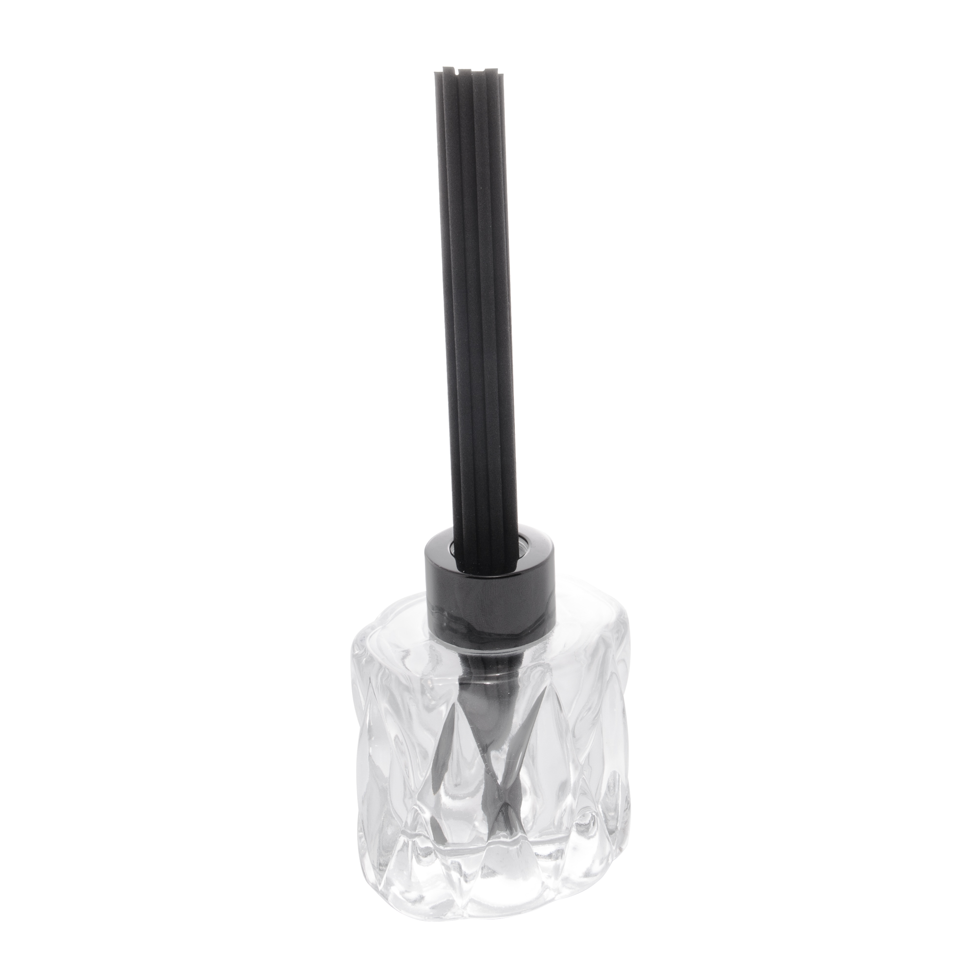 DIFUSOR DE VIDRO COM 8 PALITOS PRETOS DIAMOND 100ML - LYOR