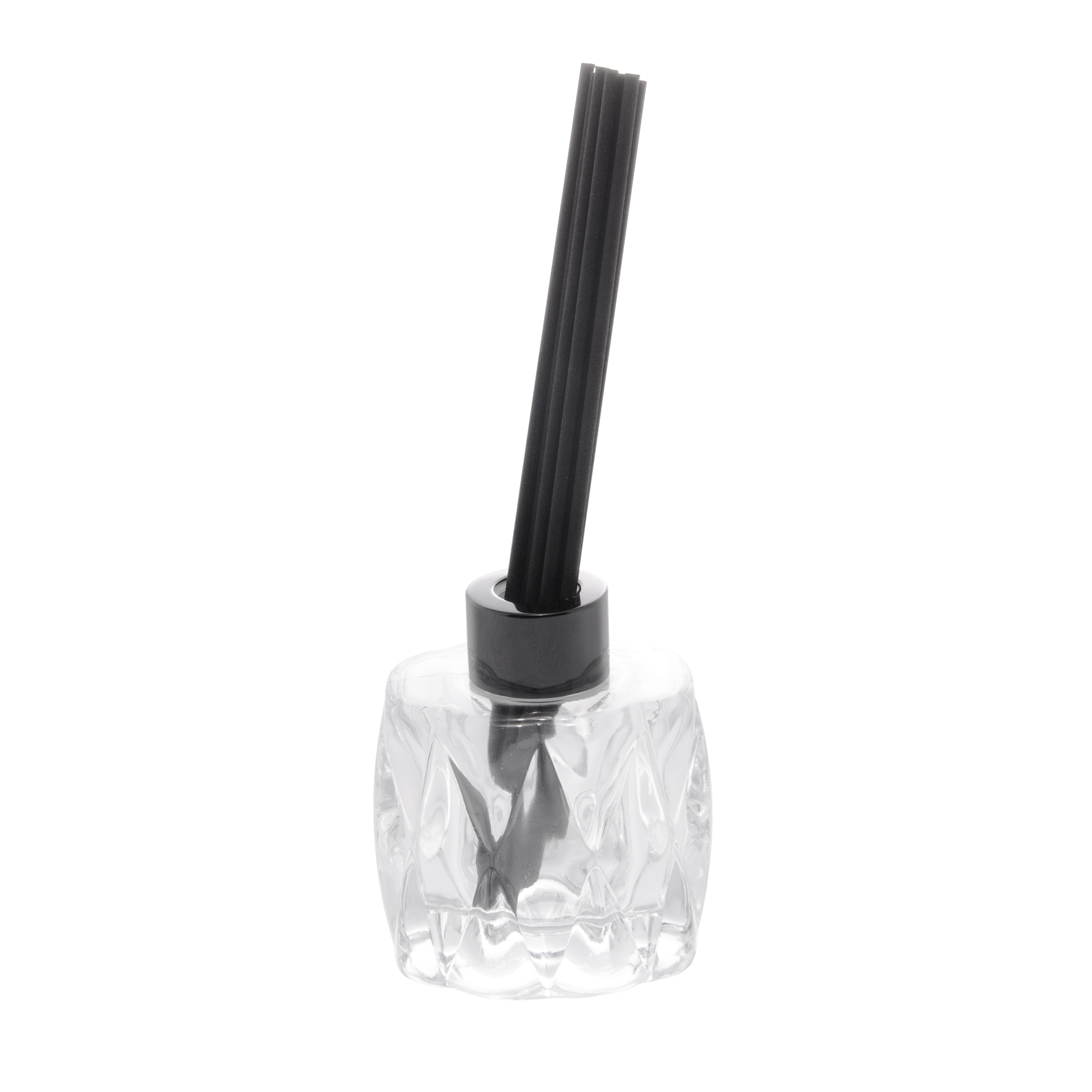 DIFUSOR DE VIDRO COM 8 PALITOS PRETOS DIAMOND 100ML - LYOR