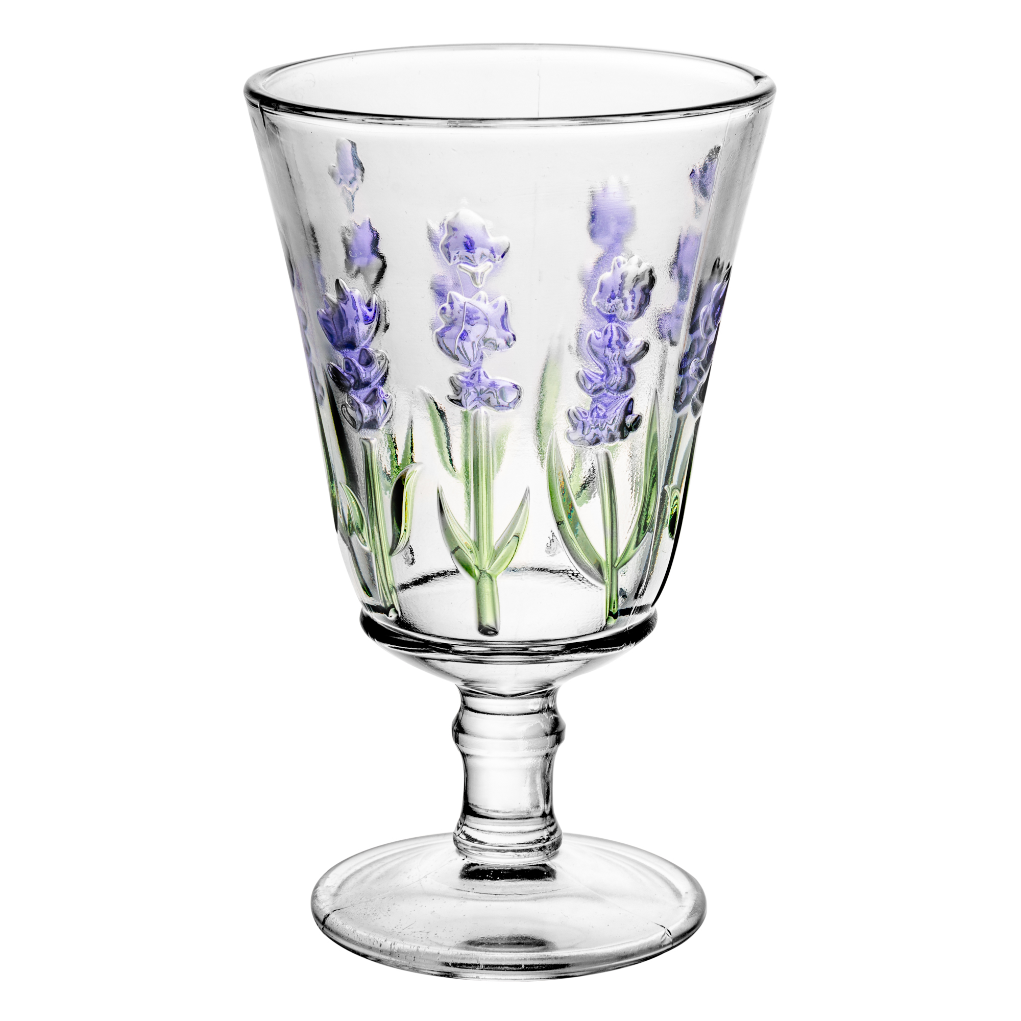 CONJUNTO JARRA 1,3L COM 6 TACAS DE CRISTAL DE CHUMBO 240ML LAVANDA - LYOR