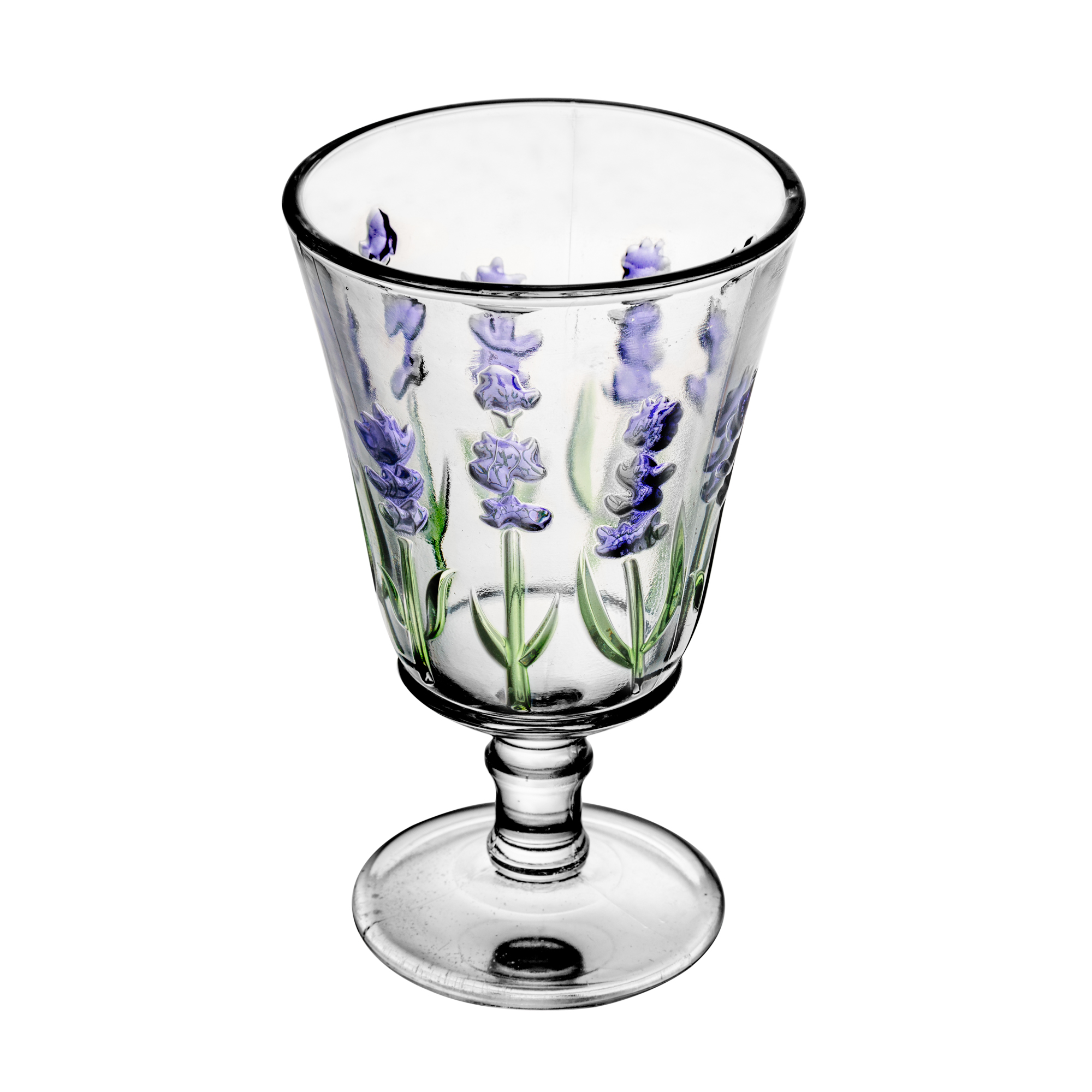CONJUNTO JARRA 1,3L COM 6 TACAS DE CRISTAL DE CHUMBO 240ML LAVANDA - LYOR