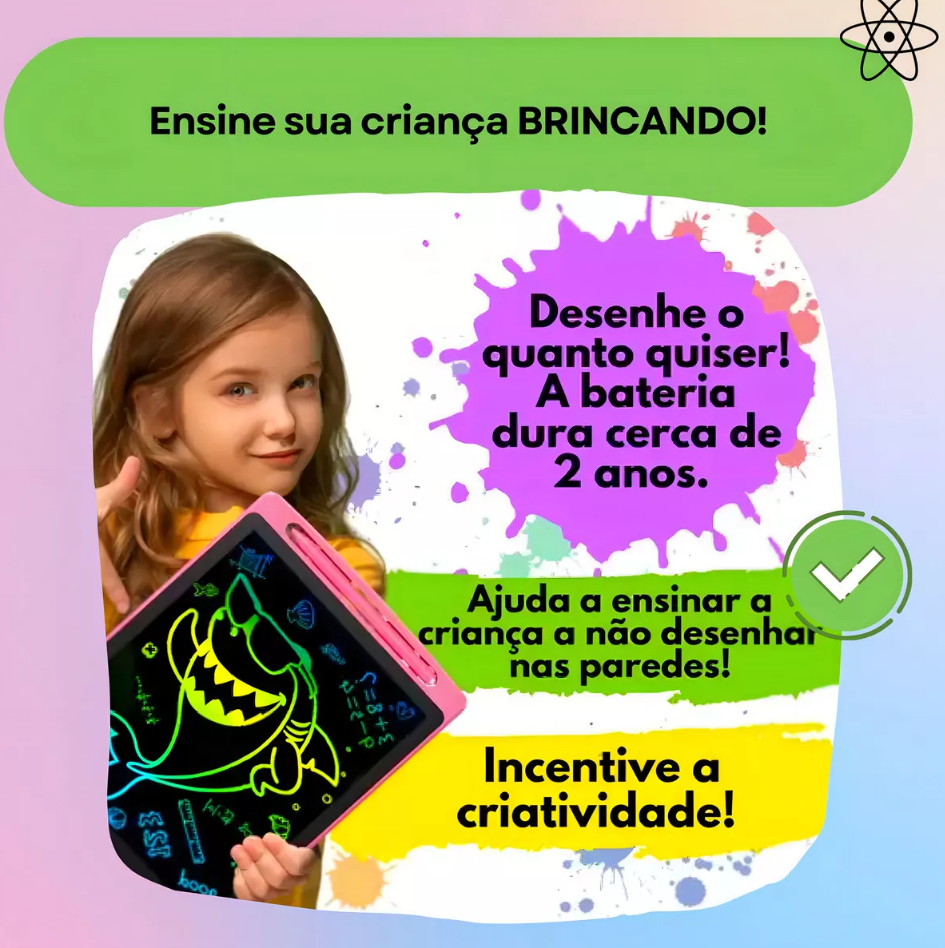 LOUSA MÁGICA TABLET INFANTIL 25CM - C3B