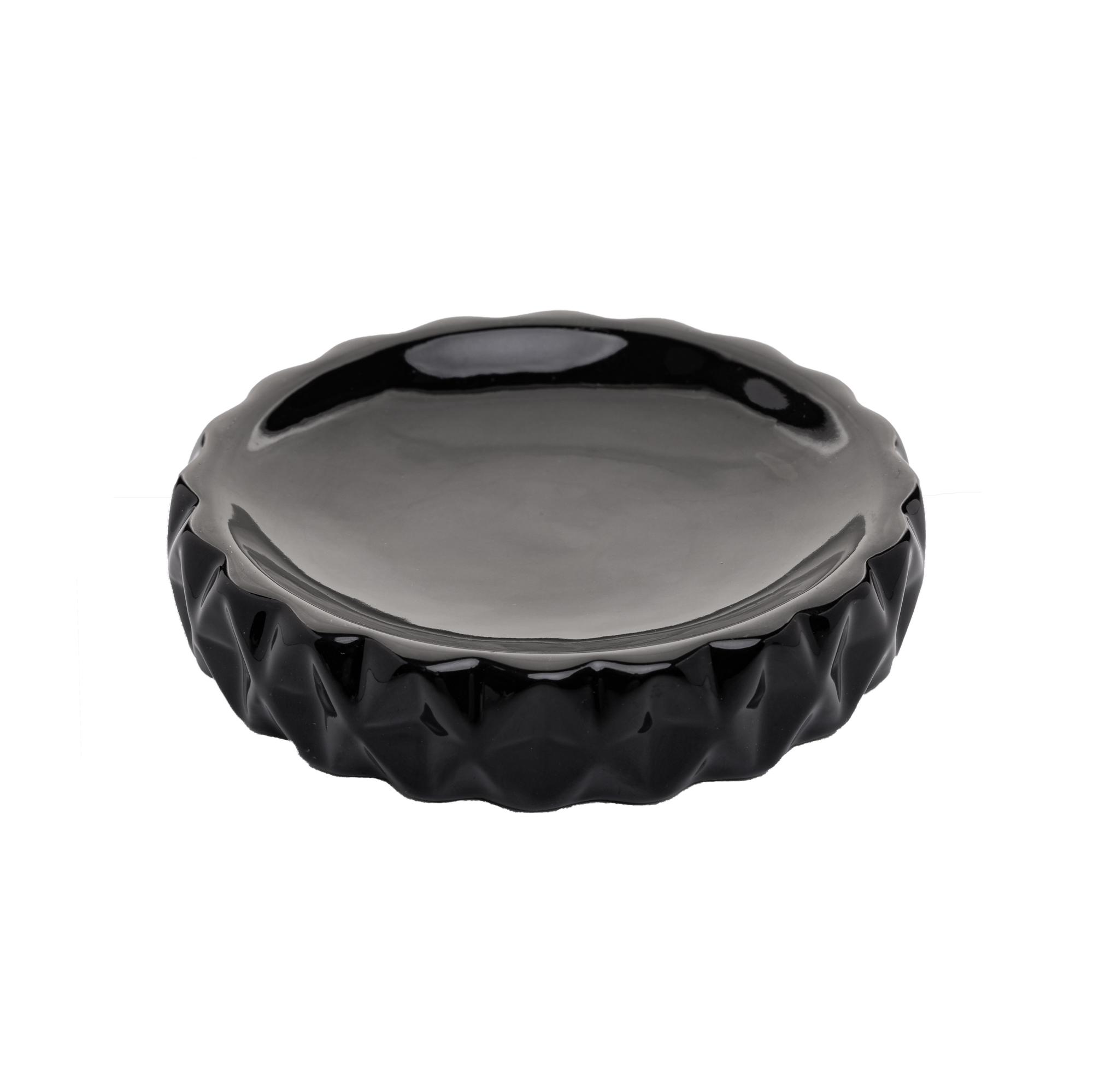 CONJUNTO 2 PECAS PARA BANHEIRO DE CERAMICA DIAMOND PRETO - LYOR