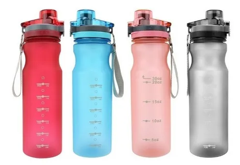 GARRAFA SQUEEZE DE PLÁSTICO SPORT FOSCO 890ML - C3B
