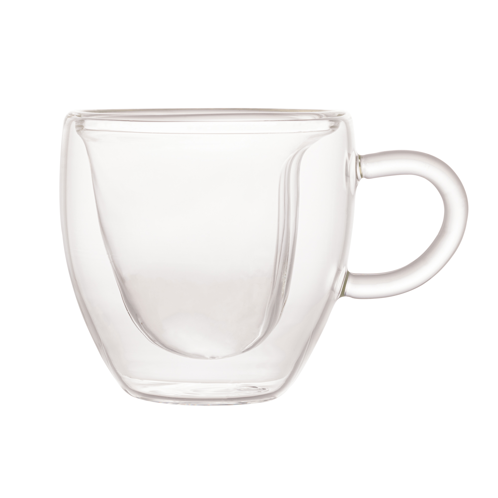 CONJUNTO 2 XÍCARAS PARA CAFÉ VIDRO CORAÇÃO - LYOR