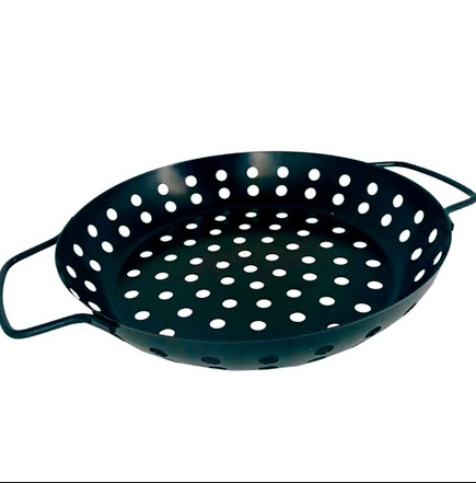 ASSADEIRA CHURRASQUEIRA GRILL REDONDO DE METAL 30X24CM - CLINK