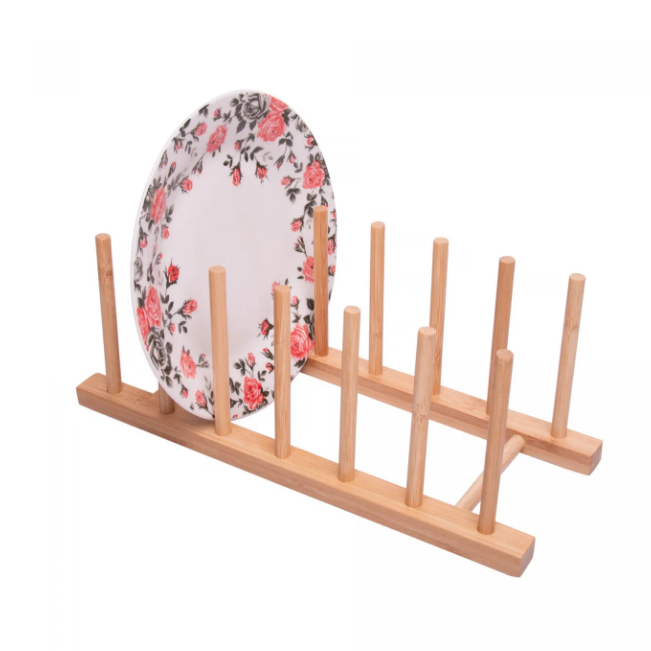 ESCORREDOR PARA PRATOS LYOR EM BAMBU 30CM x 12CM - LYOR