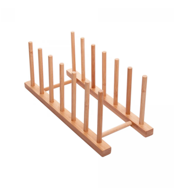 ESCORREDOR PARA PRATOS LYOR EM BAMBU 30CM x 12CM - LYOR
