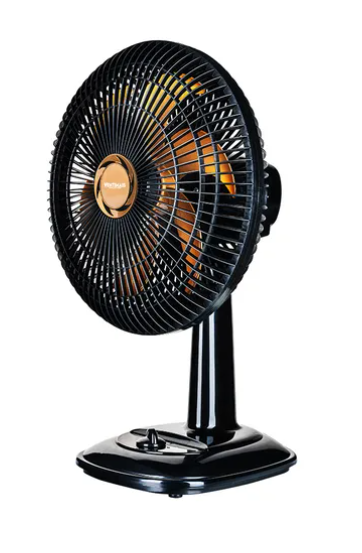 VENTILADOR OSC DE MESA 30CM TURBO PRETO/BRONZE 127V