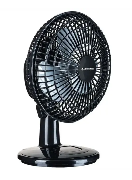 VENTILADOR MINI TURBO 20CM PRETO/PRATA 127V - VENTIMAIS