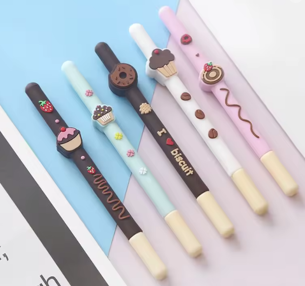 CANETA FOFA EM GEL PERFUMADA CUPCAKE DONUT - DAFU