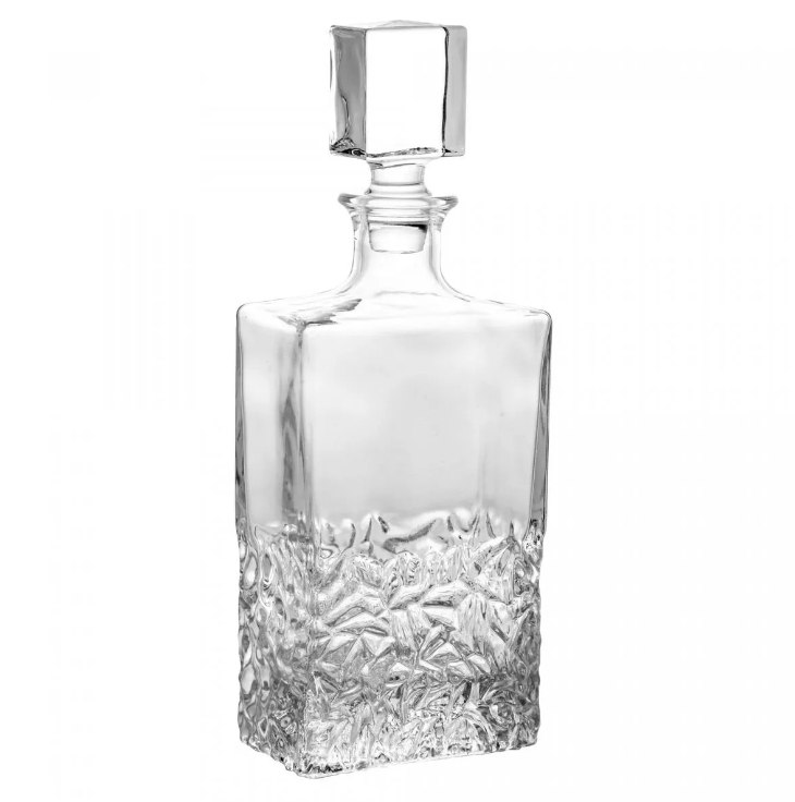 GARRAFA DE CRISTAL PARA WHISKY LAPIDADA 700ML - WOLFF