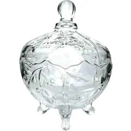 BOMBONIERE DE VIDRO 500ML 18X13CM - FLASHGOODS