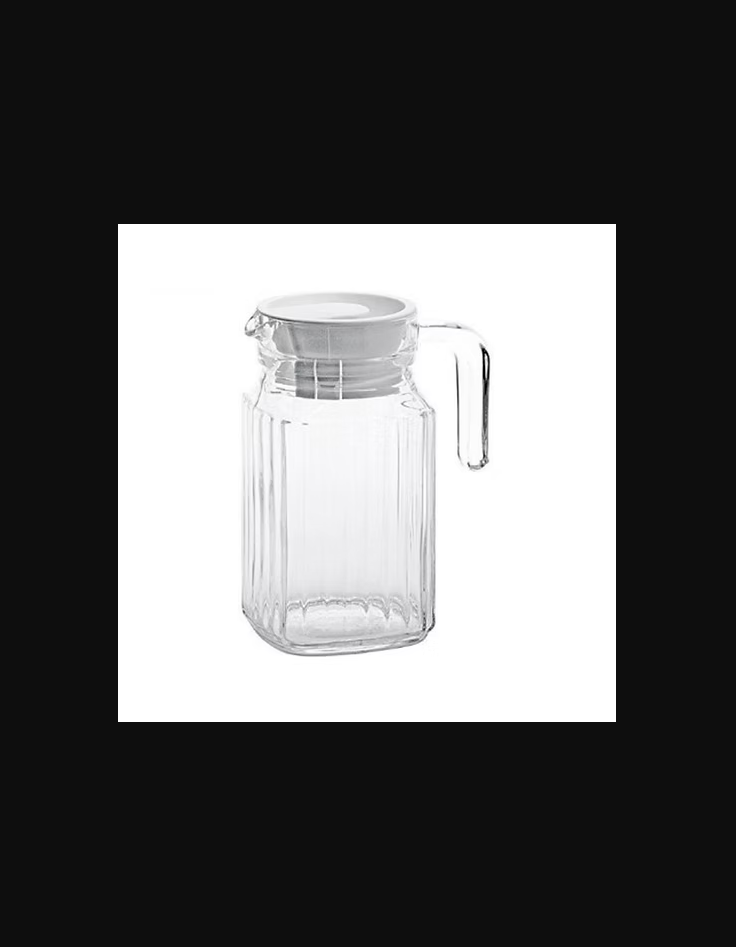 JARRA DE VIDRO COM TAMPA PORTA DE GELADEIRA 500ML - FLASHGOODS