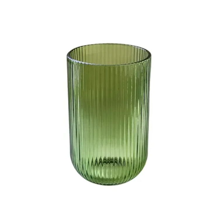 KIT COM 2 COPOS DE VIDRO BLISS VERDE 450ML - WELLMIX