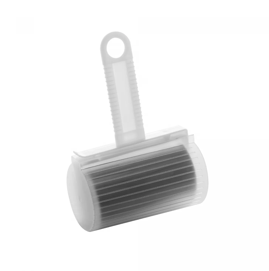 ROLO ADESIVO TIRA PÊLOS LAVÁVEL DE PLÁSTICO CINZA 17X11CM - LYOR