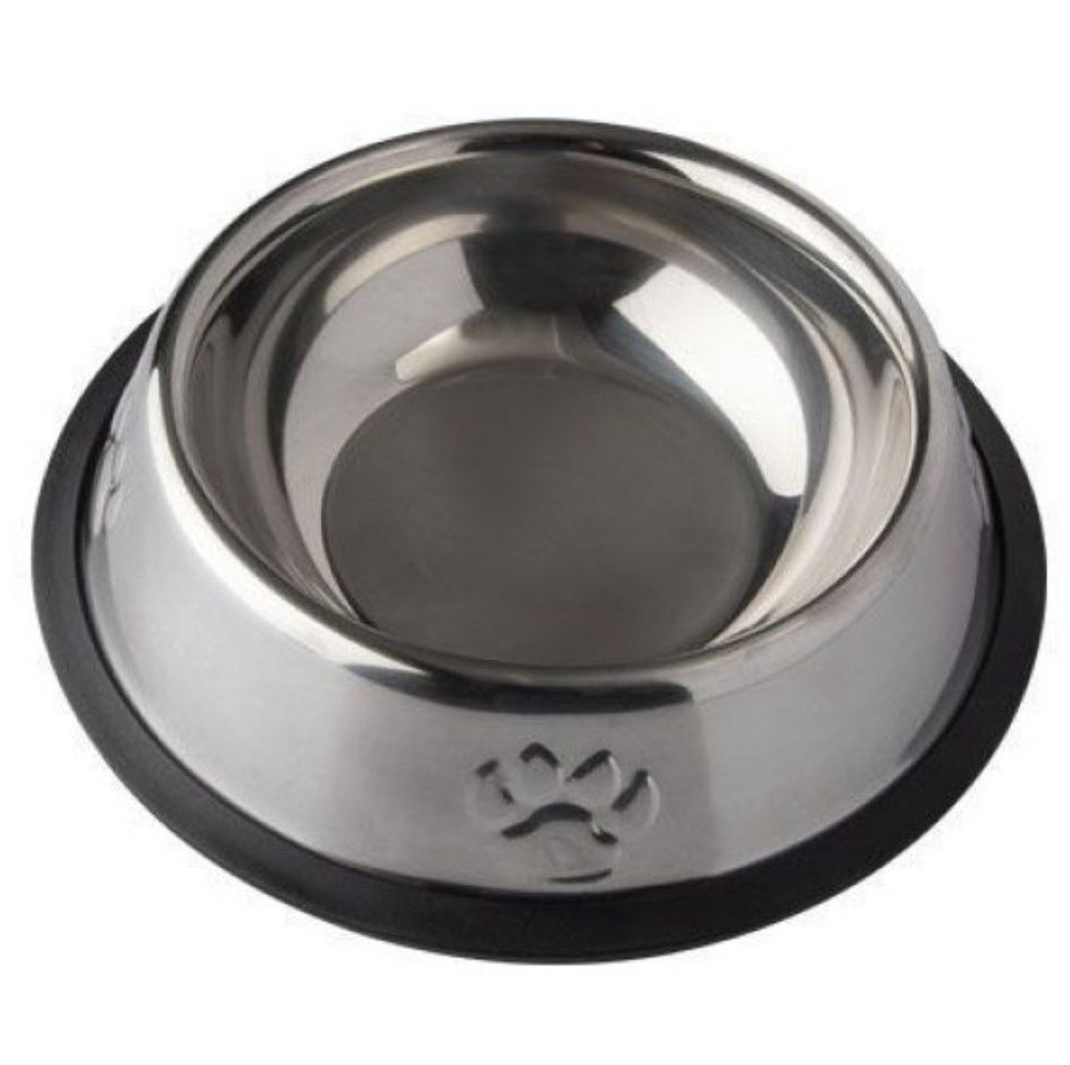 COMEDOURO PARA PET DE AÇO INOX "P" 15X3CM - C3B