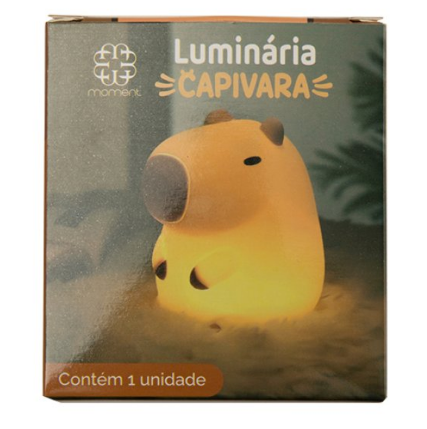 LUMINÁRIA DE LED SUPER FOFA CAPIVARA 8X7X6CM - C3B