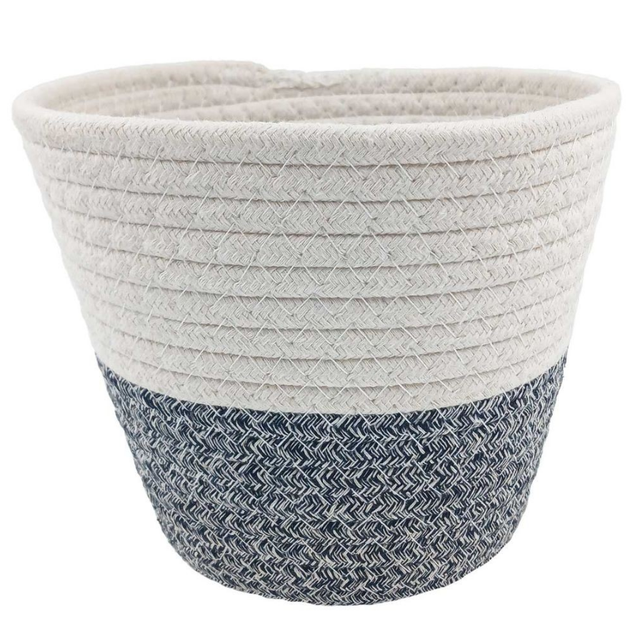 CESTO DECORATIVO ORGANIZADOR MULTIUSO DE POLIÉSTER KALEB 24X18X20CM CORES SORTIDAS - TOKYO DESIGN