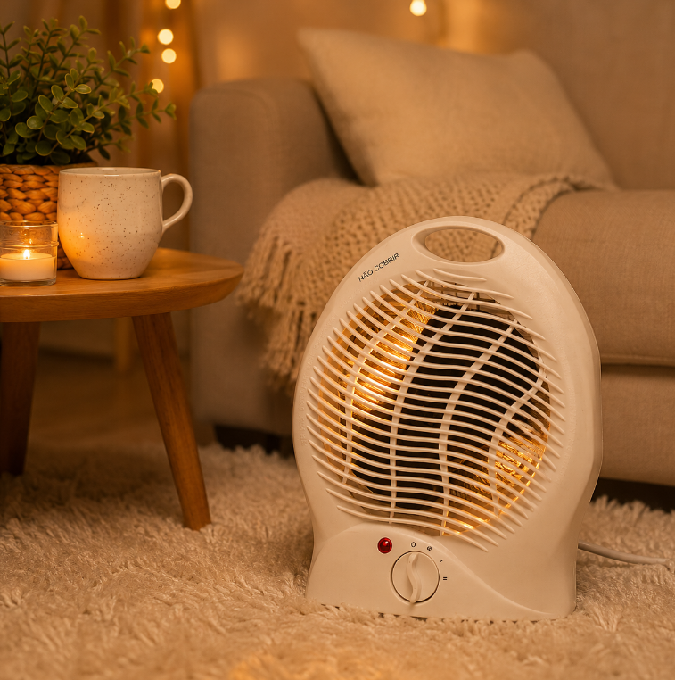 AQUECEDOR DE AR PARA AMBIENTES ELÉTRICO 220V 1000W - STARTOOLS
