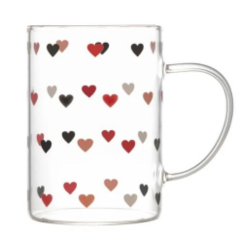 CANECA DE VIDRO RESISTENTE AO CALOR LOVE 200ML - LYOR