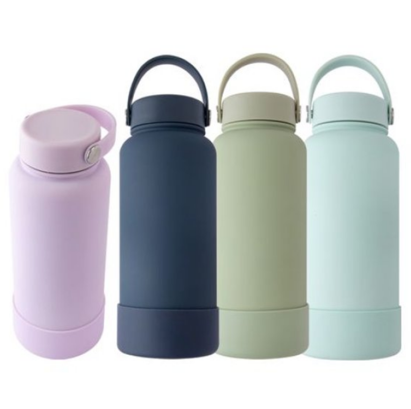GARRAFA TÉRMICA DE SILICONE E AÇO INOX 850ML - FLASHGOODS