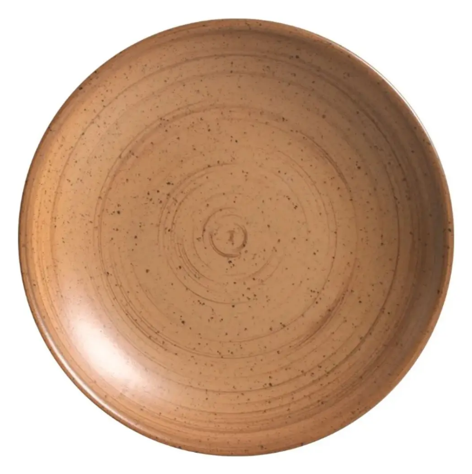 PRATO FUNDO DE CERÂMICA COUP KYA SAND TERRACOTA 25CM - ALLEANZA