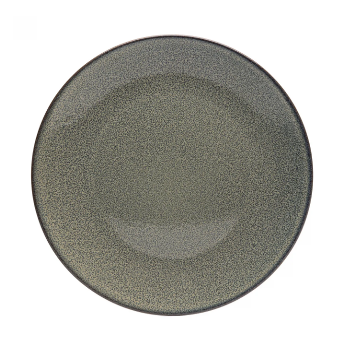 PRATO DE SOBREMESA DE CERÂMICA MUSK VERDE 20CM - WOLFF