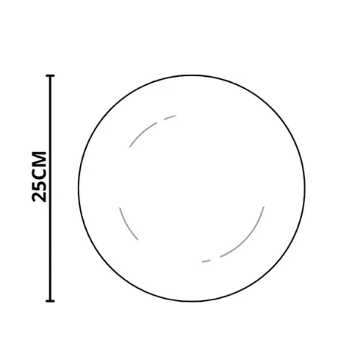 PRATO FUNDO DE CERÂMICA SPLIT WHITE 25CM - ALLEANZA