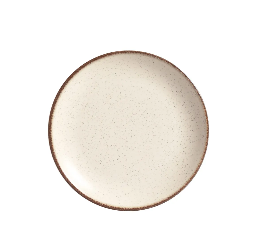 PRATO DE SOBREMESA DE CERÂMICA COUP VANILLA 21CM - ALLEANZA
