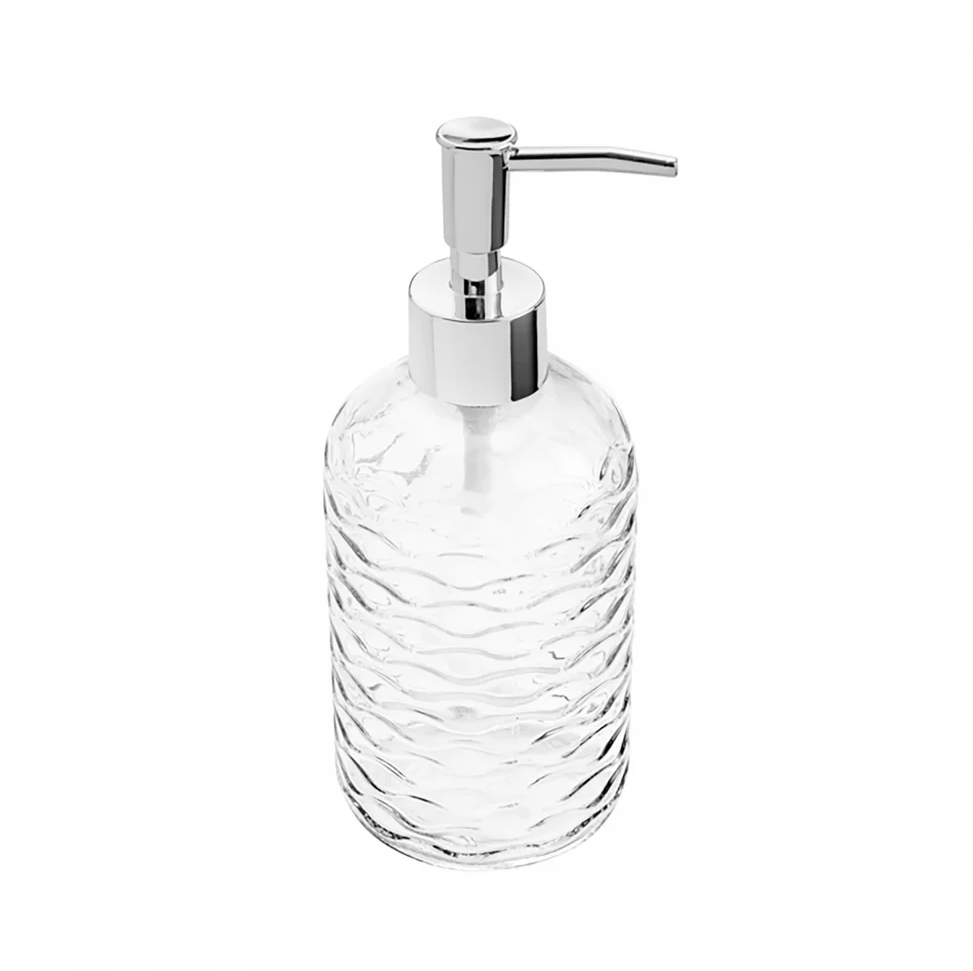 PORTA SABONETE LÍQUIDO DE VIDRO ESTAMPAS SORTIDAS 380ML - LYOR