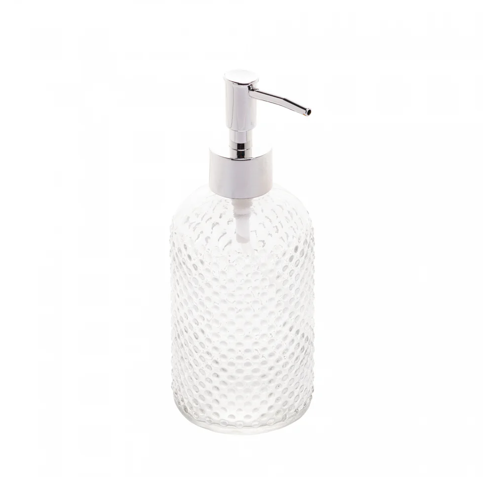 PORTA SABONETE LÍQUIDO DE VIDRO ESTAMPAS SORTIDAS 380ML - LYOR